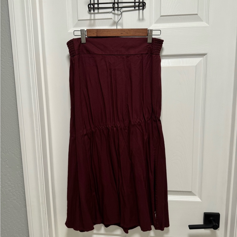 Old Navy Deep Red A-Line Skirt